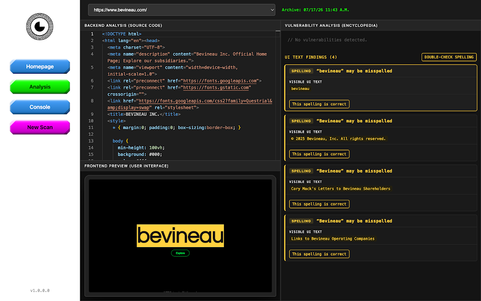SimpleFix.AI source-code and interface analysis
